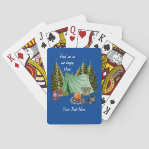 Camping Happy Place Playing Cards