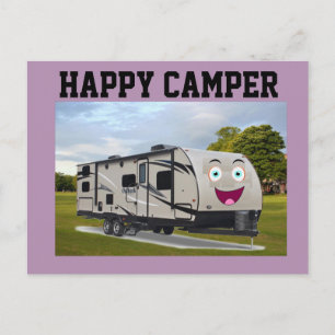Camping  Happy Retirement in ithe RV by Funnycoomb Postcard