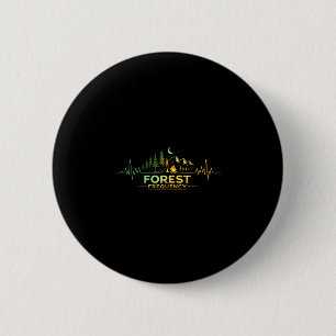 Camping heartbeat nature camper camp outdoor 6 cm round badge