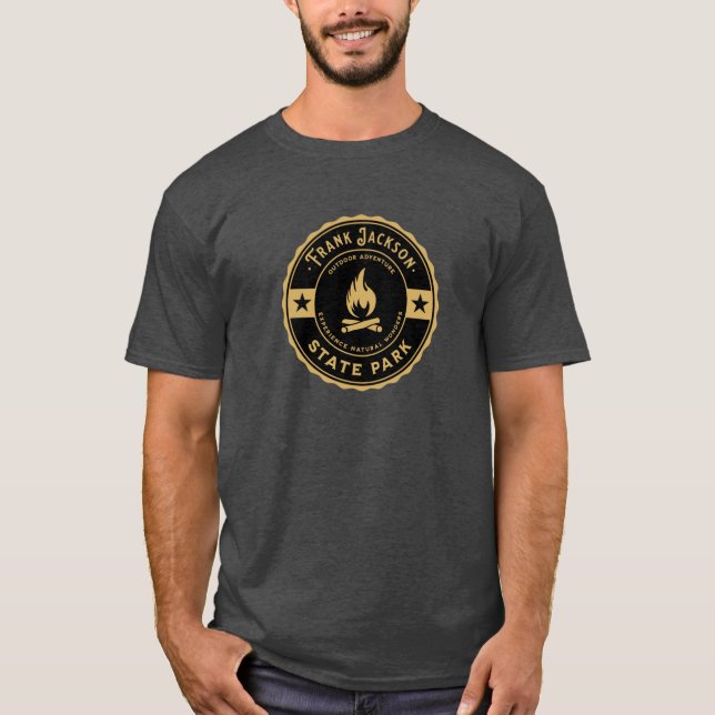 Camping Hiking Adventure Frank Jackson State Park  T-Shirt (Front)
