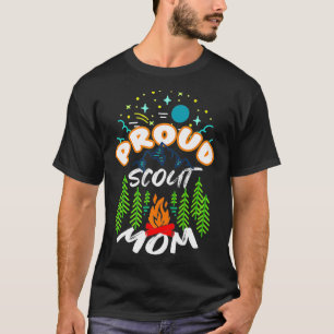 Camping Hiking SCOUTING Proud Scout Mom T-Shirt