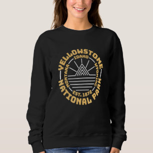 Camping Hiking Vintage Yellowstone National Park Sweatshirt