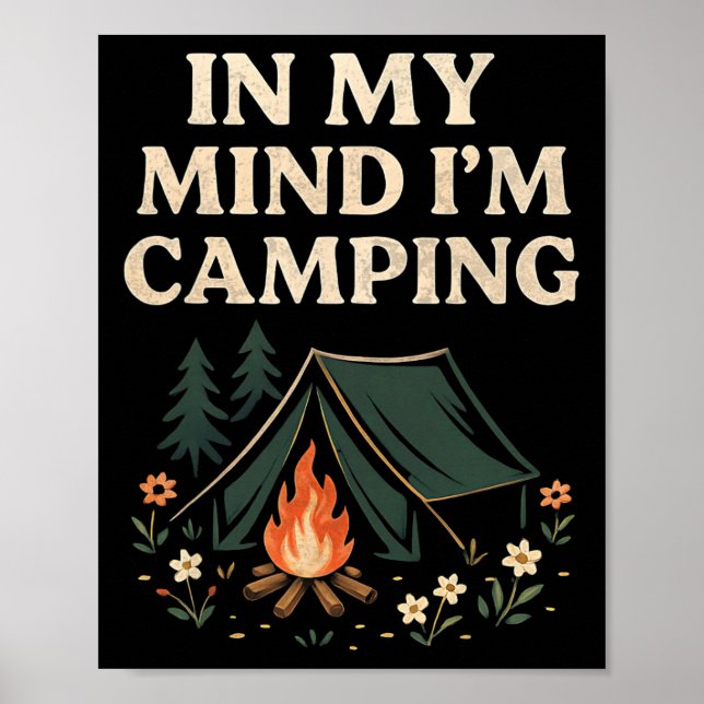 Camping Hiking Walking Vacation  Poster (Front)