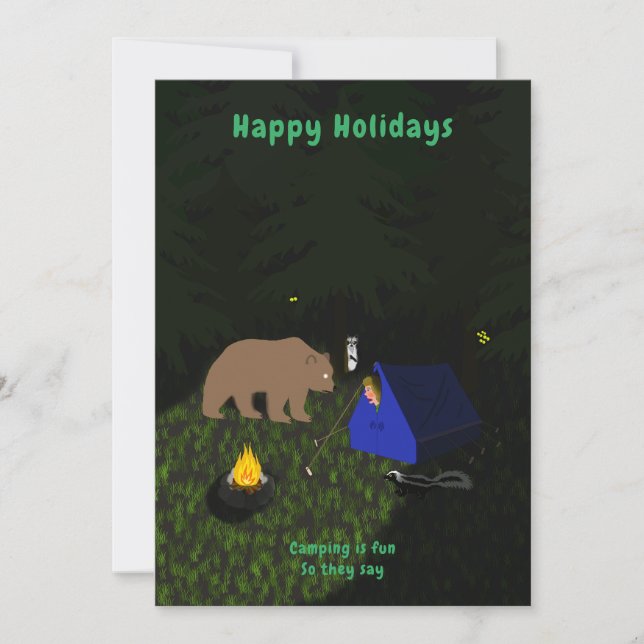 Camping Holiday Card (Front)