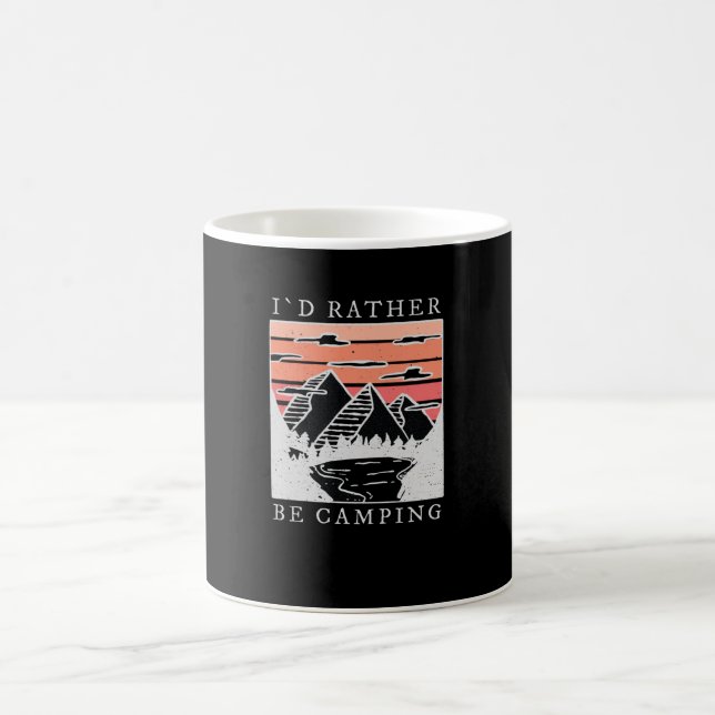 Camping - I Would Rather Be Camping Coffee Mug (Center)
