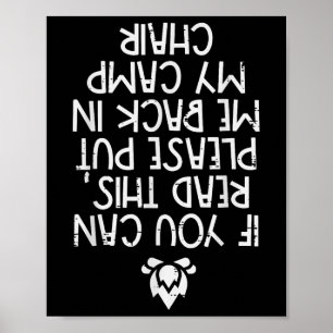 Camping If You Can Read This Funny Camper Men Wome Poster
