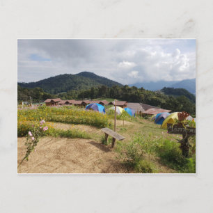 Camping in Chiang Mai Thailand Postcard