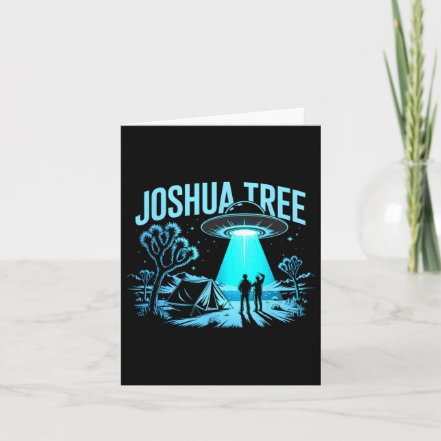 Camping In Joshua Tree  Card (Front)