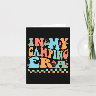 Camping In My Camping Era Retro Groovy Summer For Card