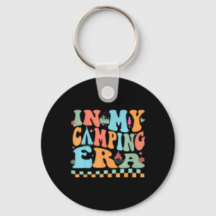 Camping In My Camping Era Retro Groovy Summer For Key Ring