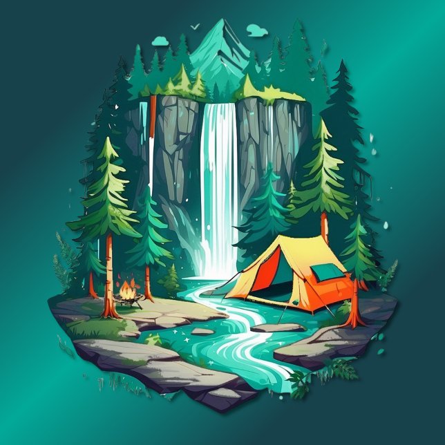 Camping in Nature T-Shirt (Creator Uploaded)