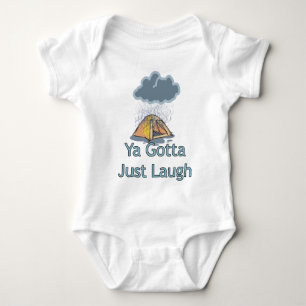 Camping in the Rain Baby Bodysuit