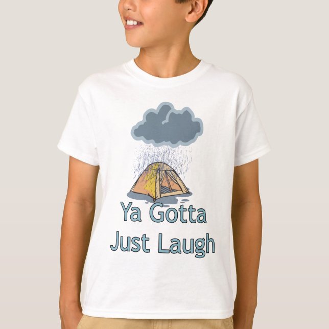 Camping in the Rain T-Shirt (Front)