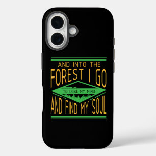 Camping - Into The Forest I Go Funny Camping iPhone 16 Case