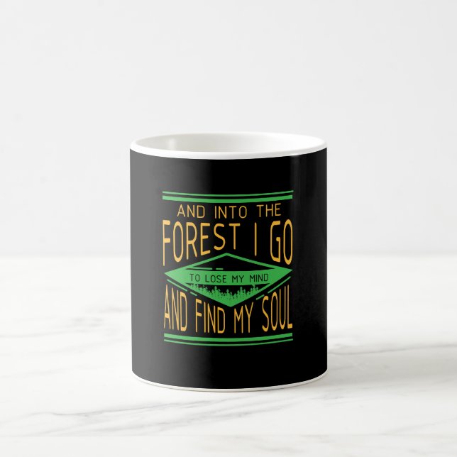 Camping - Into The Forest I Go Funny Camping Coffee Mug (Center)