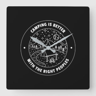 Camping is better with....Wall Clock