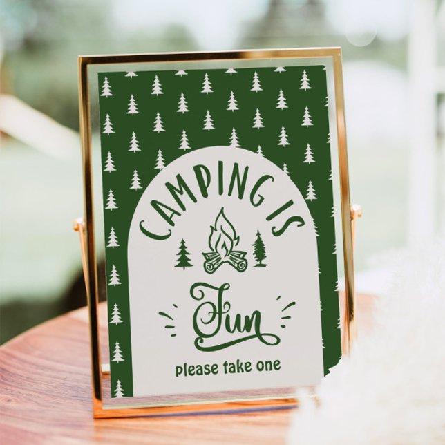 Camping is fun One Happy Camper Poster (Creator Uploaded)