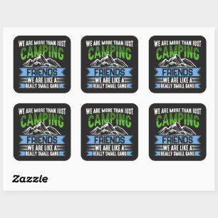 Camping is Fun Square Sticker