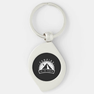 Camping Is In Tents Key Ring