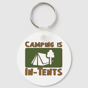 Camping is In-Tents Key Ring