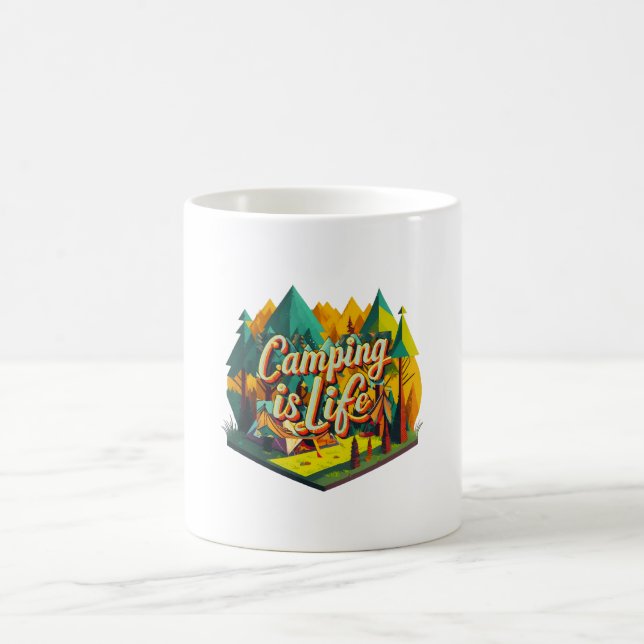 Camping is Life Coffee Mug (Center)