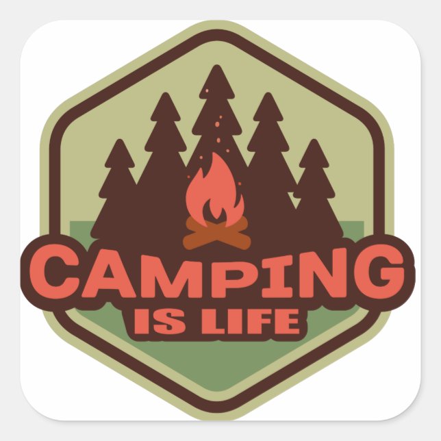 Camping Is Life Stickers (Front)