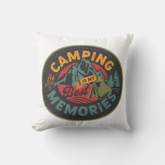 Camping Is My Best Memories Cushion (Front)