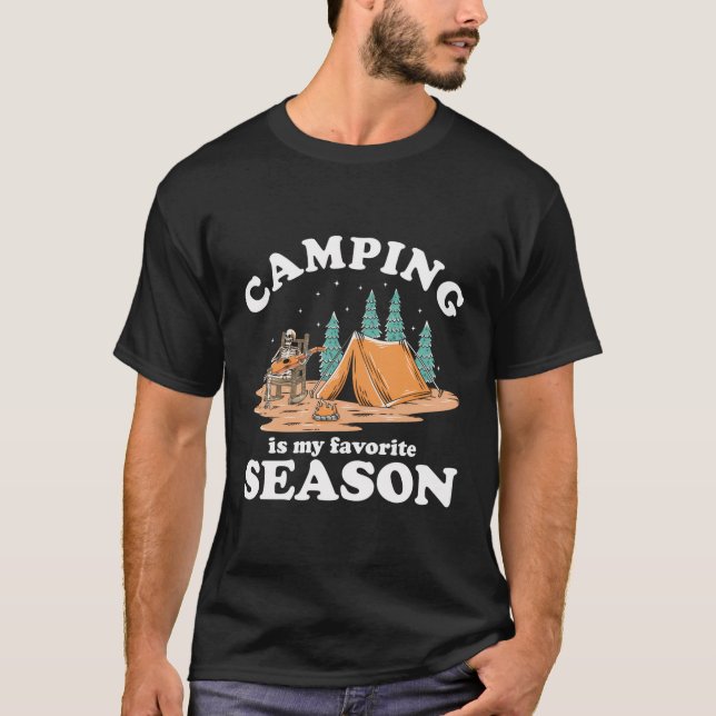 Camping Is My Favourite Season Funny Camping T-Shirt (Front)