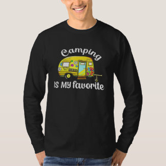 Camping Is My Favourite Season Trailer Camper Van T-Shirt