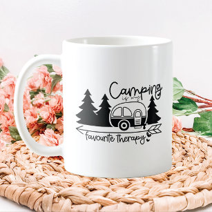Camping is My Favourite Therapy Coffee Mug