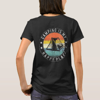 Camping Is My Happiest Place Hiking Buddie Family  T-Shirt