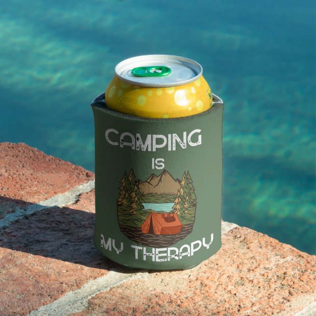 Camping Is My Therapy  Camping Lovers  Can Cooler (In Situ Pool)
