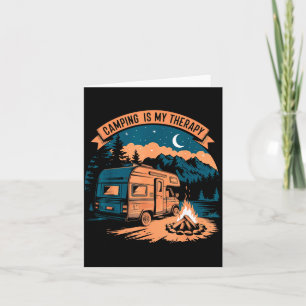 Camping is my therapy  card