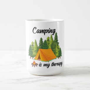 Camping is my therapy cute  coffee mug