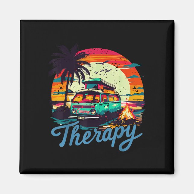 Camping is my therapy  magnet (Front)