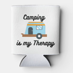 Camping is My Therapy on a Can Cooler