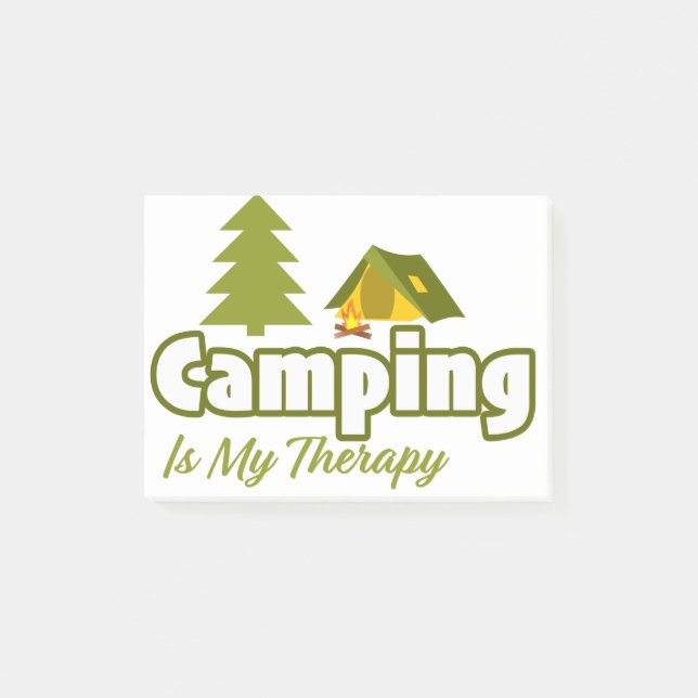 Camping Is My Therapy Post-it Notes (Front)