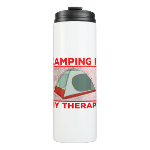 Camping is My Therapy Thermal Tumbler