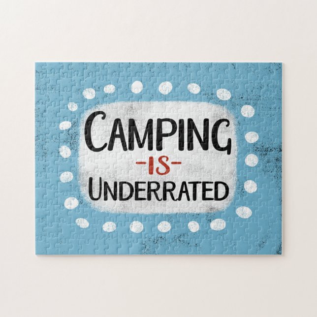 Camping Is Underrated Jigsaw Puzzle (Horizontal)