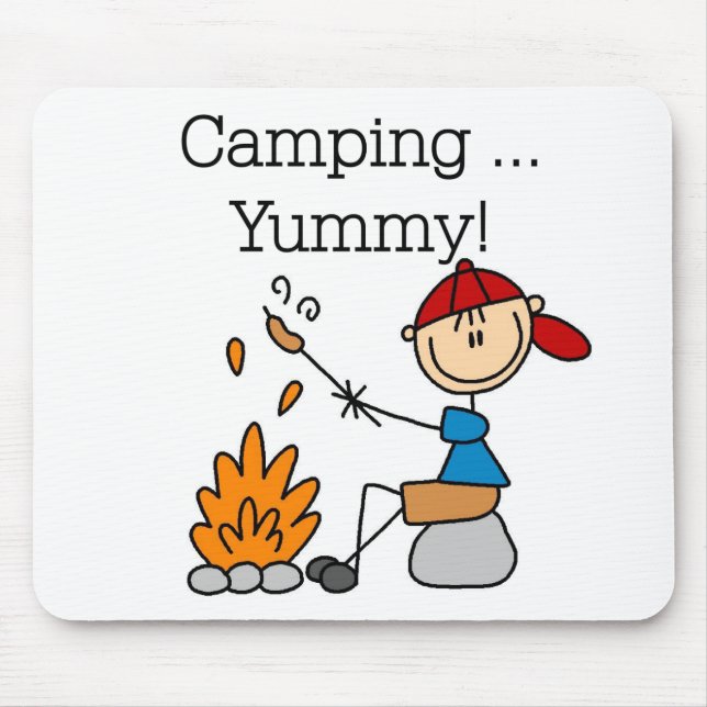 Camping is Yummy Tshirts and Gifts Mouse Pad (Front)