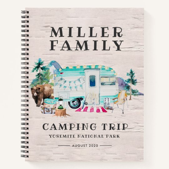 Camping Journal Custom Road Trip Journal