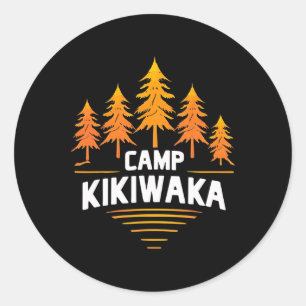 Camping Kikiwaka Summer Camp Forest Hiking Outdoor Classic Round Sticker