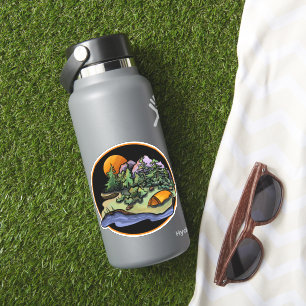Camping Landscape Sticker