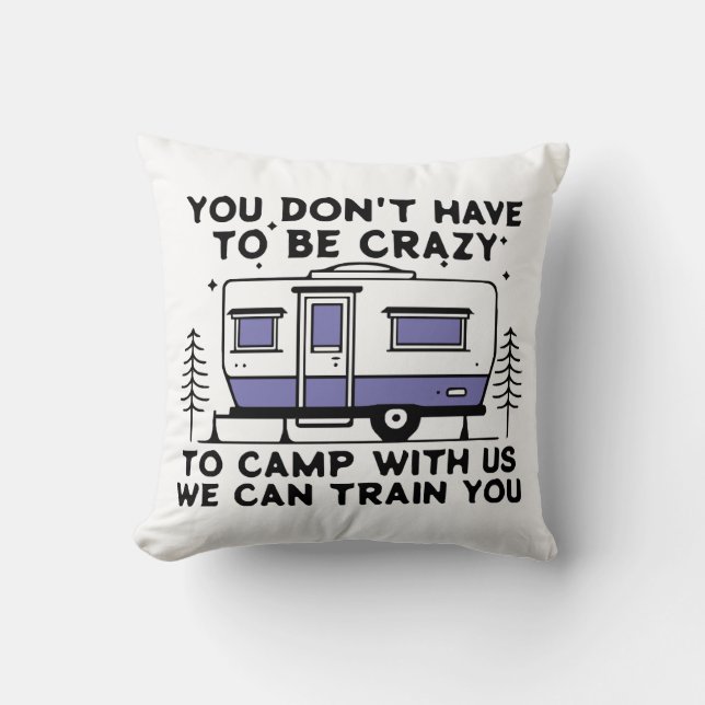 Camping Legend Since Forever Cushion (Front)
