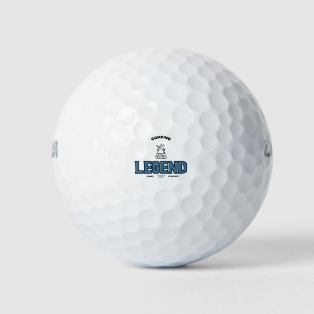 Camping Legend Since Forever Golf Balls (Front)