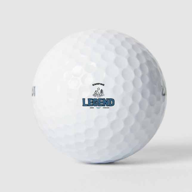 Camping Legend Since Forever  Golf Balls (Front)