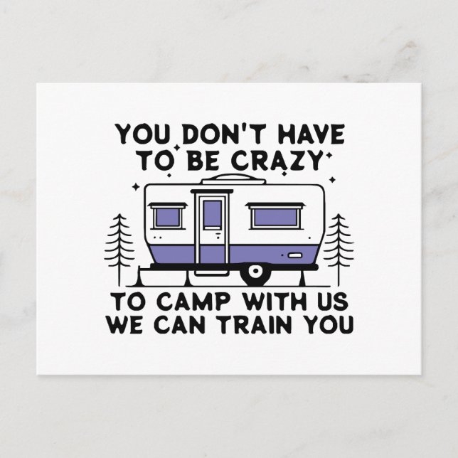 Camping Legend Since Forever Holiday Postcard (Front)
