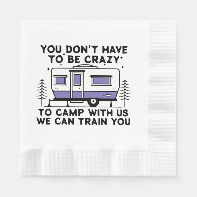 Camping Legend Since Forever Napkin (Front)