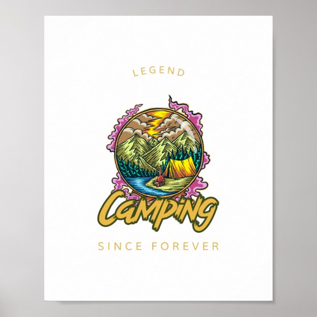 Camping Legend Since Forever  Poster (Front)