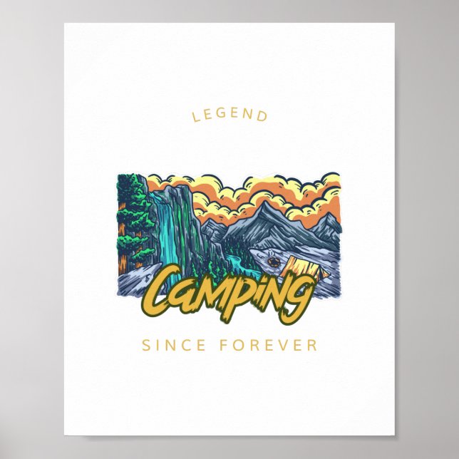 Camping Legend Since Forever  Poster (Front)